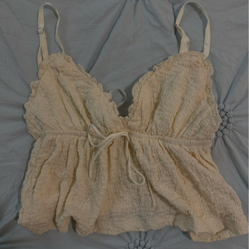 Princess Polly Cream Tank Top